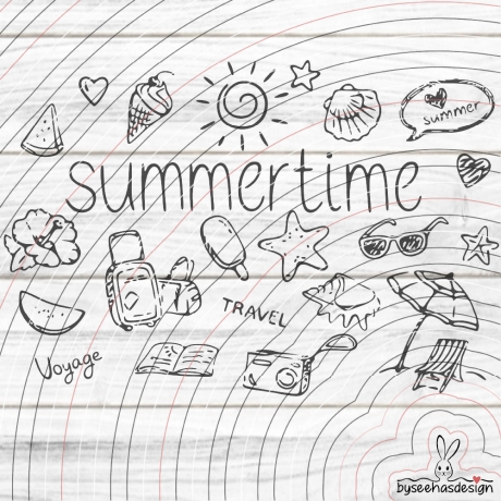 Summertime Plotterdatei SVG DXF