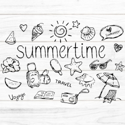 Summertime Plotterdatei SVG DXF FCM