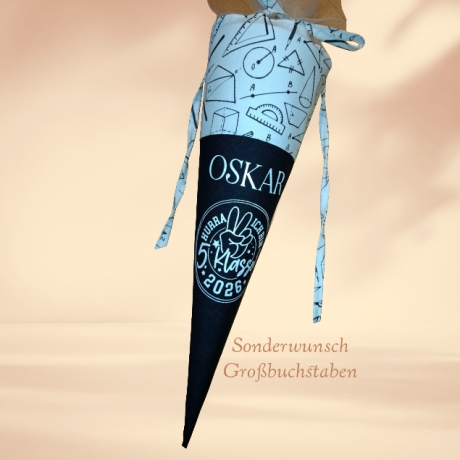 Schultüte 5. Klasse - Personalisierbar mit Namen