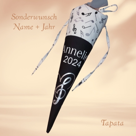 Schultüte mit Namen / Vorschultüte mit Namen - Musik