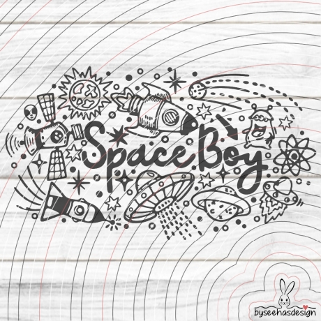 Space Boy Plotterdatei SVG DXF