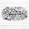 Space Girl Plotterdatei SVG DXF FCM