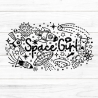 Space Girl Plotterdatei SVG DXF FCM