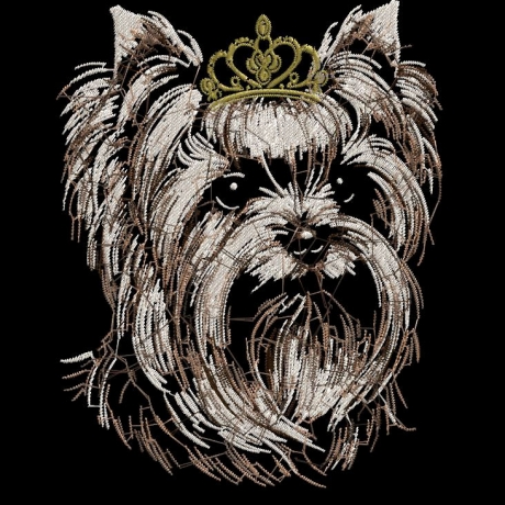 NEU Stickdatei Yorkshire Terrier Gulia Hund