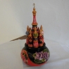 Spieluhr Basilius-Kathedrale, Holz, 24 cm, neu, Handarbeit