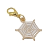 Spinnennetz weiß Clip Anhänger Bettelarmband Halloween Charm