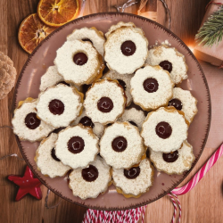450g Spitzbuben Plätzchen Weihnachtsplätzchen selbstgemacht 