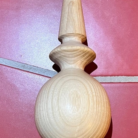 Handgefertigte Christbaumspitze aus Holz –  einzigartig & natur