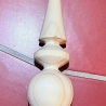 Handgefertigte Christbaumspitze aus Holz –  einzigartig & natur