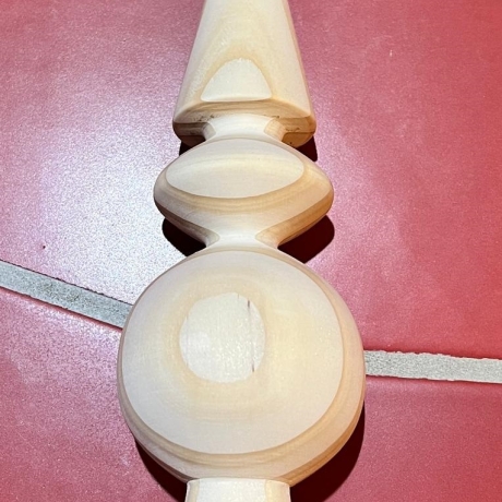Handgefertigte Christbaumspitze aus Holz –  einzigartig & natur