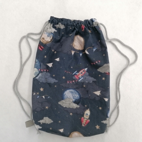 Sportbeutel Rucksack Turnbeutel Wäschebeutel Kinder Weltall