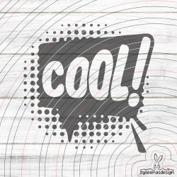 Sprechblase Cool Plotterdatei SVG DXF 