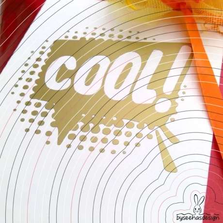 Sprechblase Cool Plotterdatei SVG DXF 