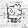 Sprechblase Ok Plotterdatei SVG DXF 