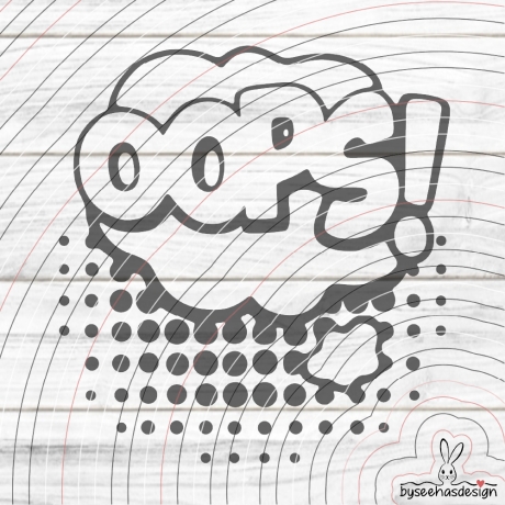 Sprechblase Oops Plotterdatei SVG DXF