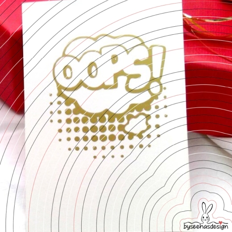 Sprechblase Oops Plotterdatei SVG DXF