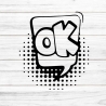 Sprechblase Ok Plotterdatei SVG DXF FCM