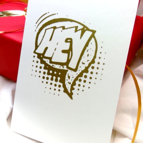 Sprechblase Hey Plotterdatei SVG DXF FCM