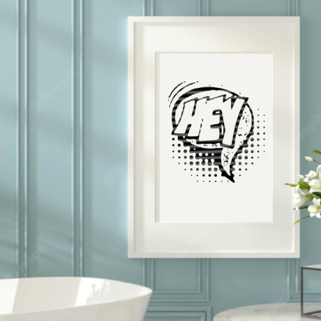 Sprechblase Hey Plotterdatei SVG DXF FCM