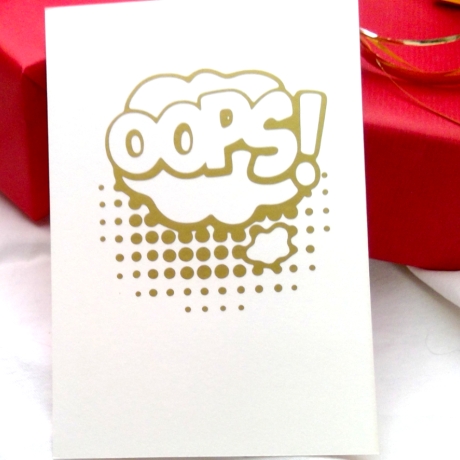 Sprechblase Oops Plotterdatei SVG DXF FCM