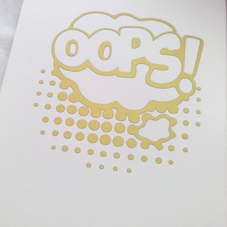 Sprechblase Oops Plotterdatei SVG DXF FCM