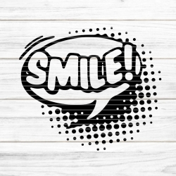 Sprechblase Smile Plotterdatei SVG DXF FCM