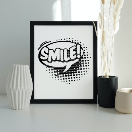 Sprechblase Smile Plotterdatei SVG DXF FCM