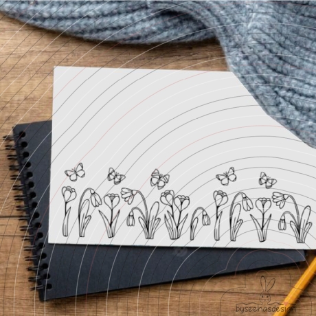 Spring Flowers Plotterdatei SVG DXF