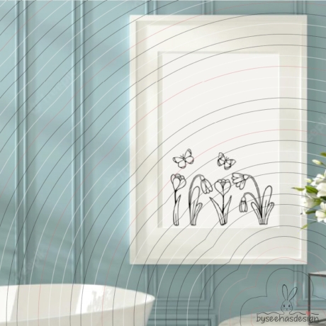 Spring Flowers Plotterdatei SVG DXF