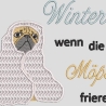 Ferberline Stickdatei MugRug Set Wintermops ab 10x10