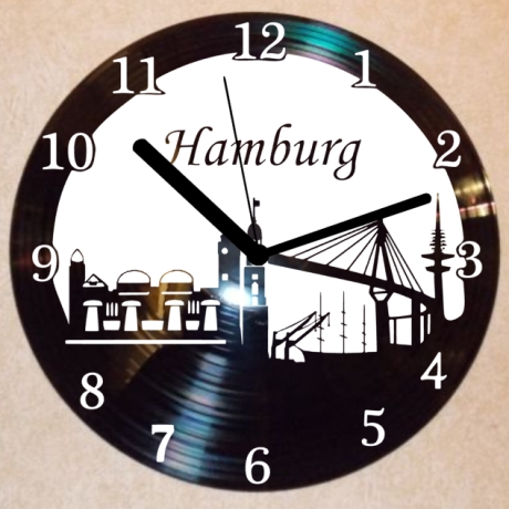 Schallplattenuhr Wanduhr Hamburg