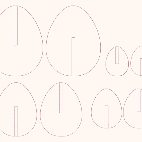 Steckei Osterei ITH zweiteiliges Ei zum Zusammenstecken 