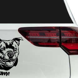 Aufkleber Hund Steffordshire Bullterrier