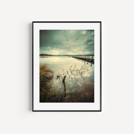 Fotografie Steg Moody - FineArt Druck