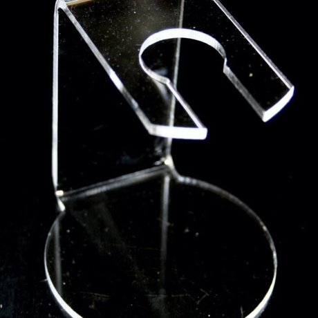 Stempelhalter aus Acrylglas, Edler Stempelträger - viele Farben