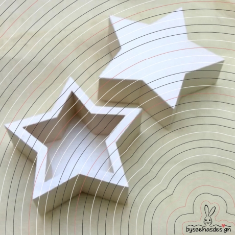Stern Schachtel Plotterdatei SVG DXF