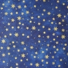 Digitalstoff Sterne blau/gold
