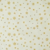 Digitalstoff Sterne beige/gold