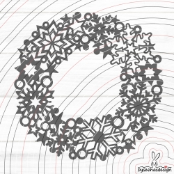 Sterne Kranz Plotterdatei SVG DXF 
