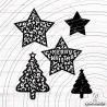 Sterne Tannenbaum Plotterdatei SVG DXF 