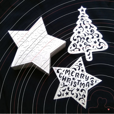 Sterne Tannenbaum Plotterdatei SVG DXF 