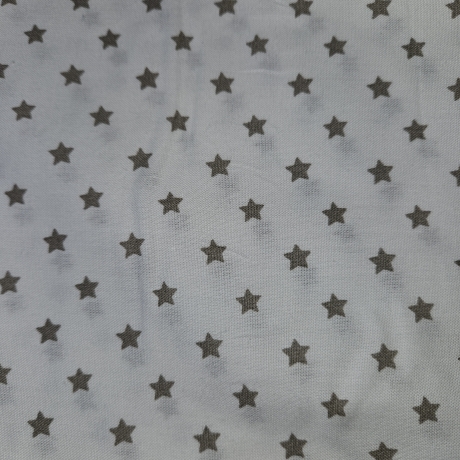 Stoff Rest Muster Sterne Baumwolle
