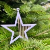 Weihnachtsstern z. Aufhängen, 3D-Druck Deko Tannenbaum Schriftzug
