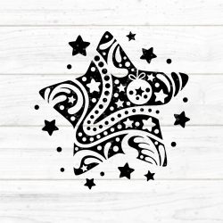 Stern mega einfach Plotterdatei SVG DXF FCM Stern mega einfach Plotterdatei SVG DXF FCM