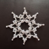Perlenstern, weiß oder weiß/silber , Handarbeit