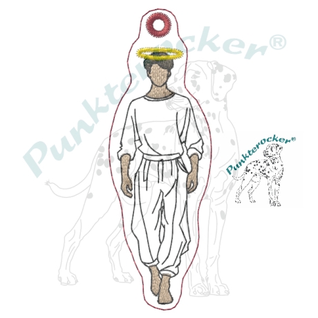 ITH-Geschenk-Anhänger Kontur | junger Mann | 2.89 x 8.47 cm