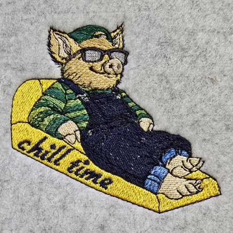 Herr Chill - nur keine Hektik | 13.10 x 12.77 cm | VS