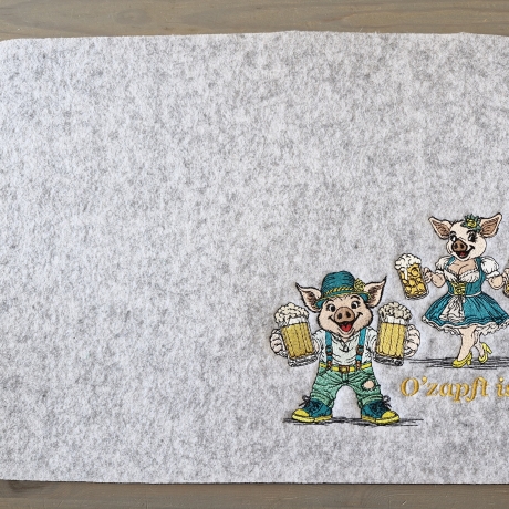 O´zapft is! - Poldi und Resi | 16.08 x 12.77 cm | VS