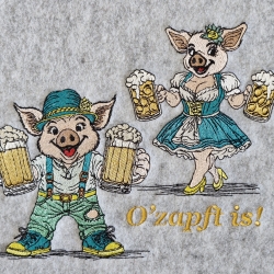 O´zapft is! - Poldi und Resi | 16.08 x 12.77 cm | VS