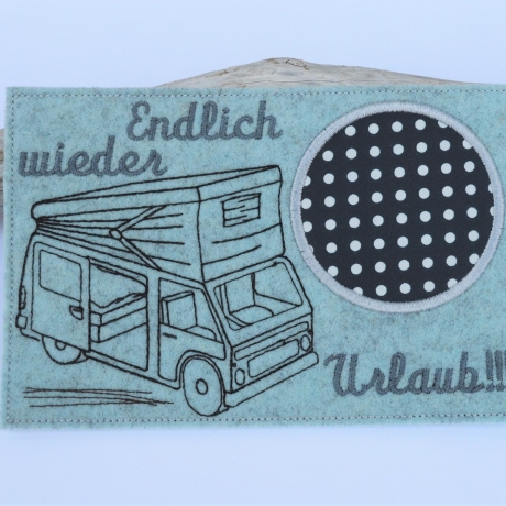 Stickdatei Mugrug Camping Urlaub Campingbus